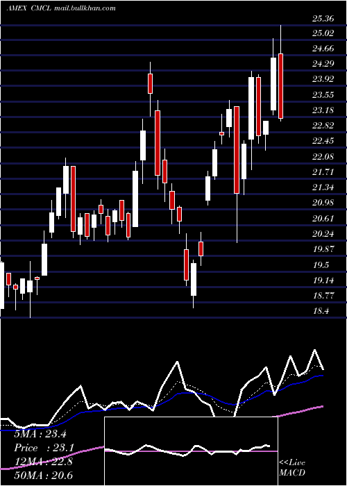  Daily chart CaledoniaMining