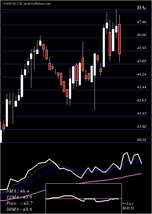  Daily chart CamdenNational