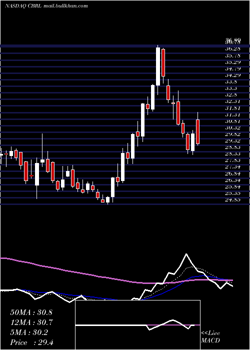  Daily chart CrackerBarrel