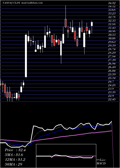  Daily chart CelldexTherapeutics