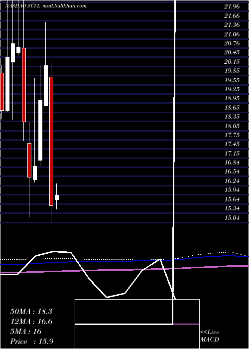 monthly chart ShoeCarnival