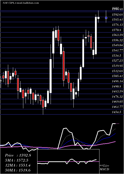  Daily chart Cipla