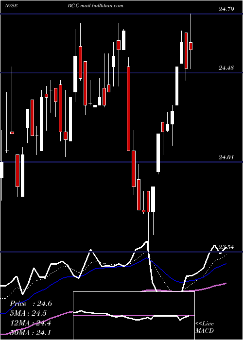  Daily chart BrunswickCorp