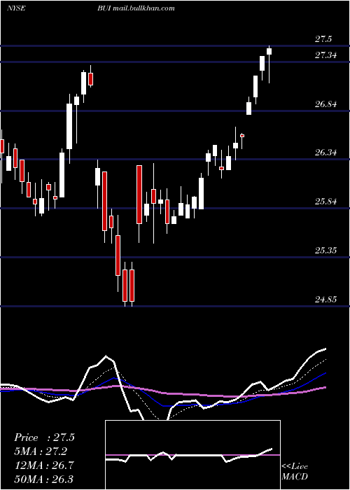  Daily chart BlackrockUtility