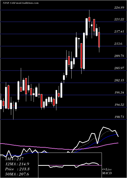  Daily chart BostonBeer