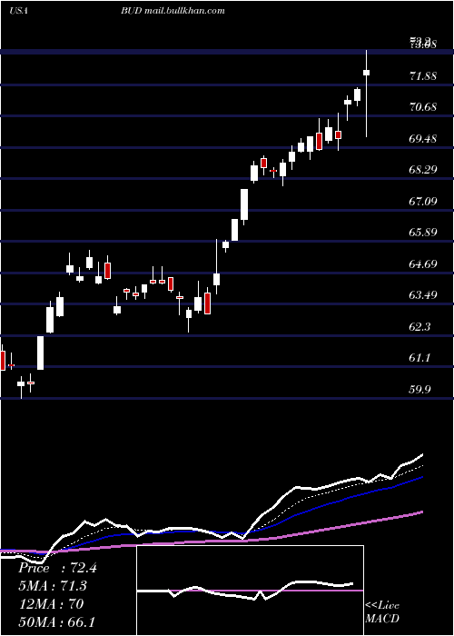  Daily chart AnheuserBusch