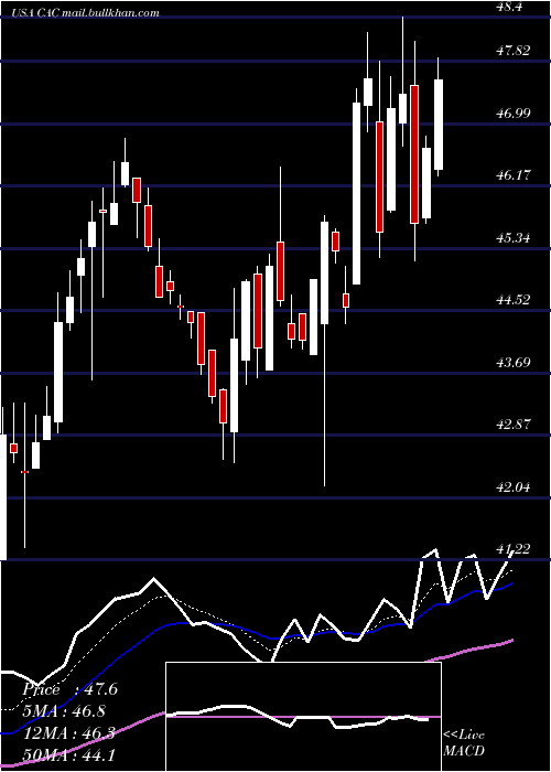  Daily chart CamdenNational