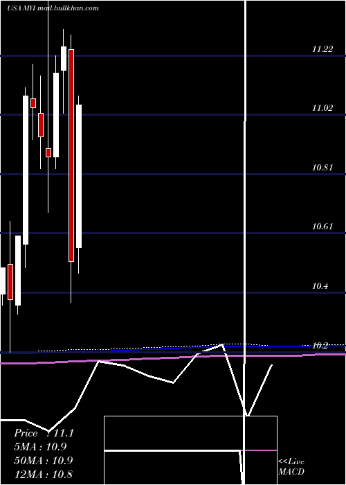  monthly chart BlackrockMuniyield