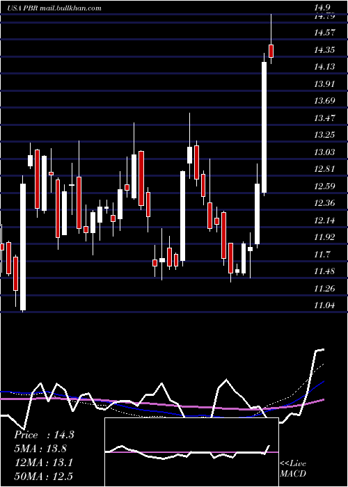 weekly chart PetroleoBrasileiro