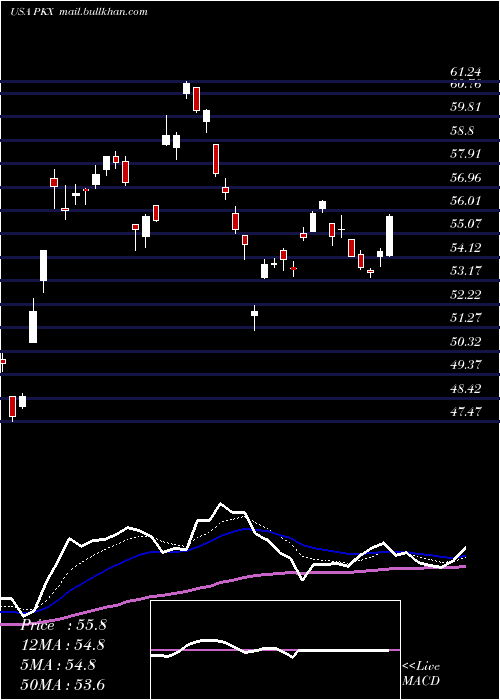  Daily chart Posco